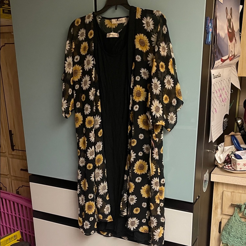 Liberty Love Black Floral Kimono